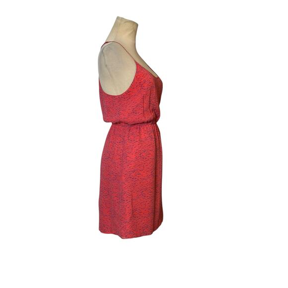 Broadway & Broome pink blue print silk halter mini dress size 4 - Picture 7 of 16